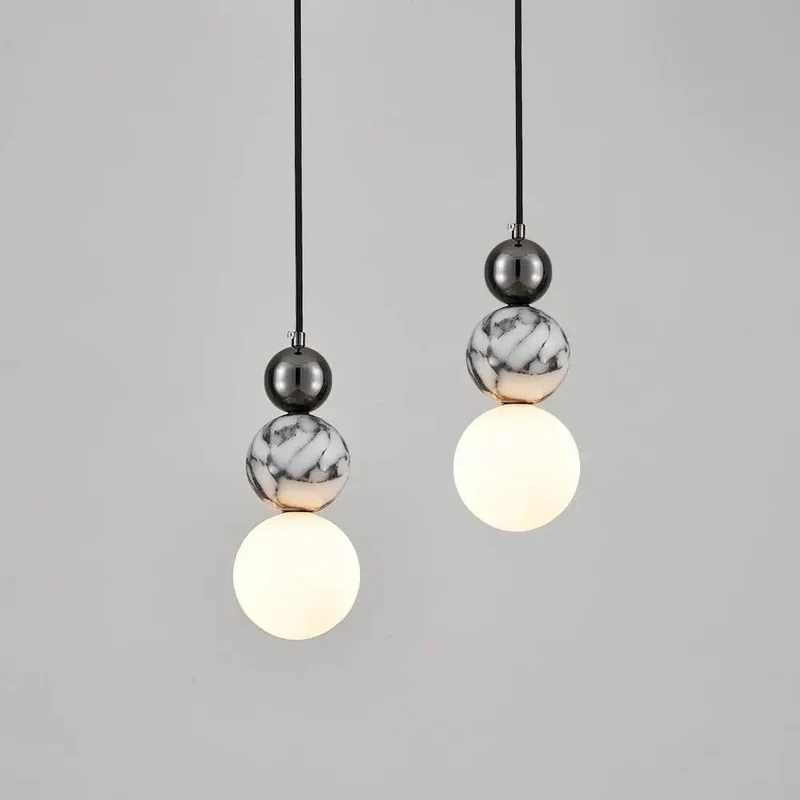 Main Character Energy Natural Alabaster Marble Pendant Light Sleek Cylinder Led Hanging Lamp Frosted White Glass Shade Heavy Duty Black And Gold Fixture Upgrade Your Space With Solid Build For Kitchen Island Or Dining Room