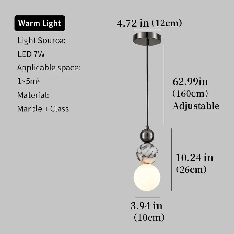 Main Character Energy Natural Alabaster Marble Pendant Light Sleek Cylinder Led Hanging Lamp Frosted White Glass Shade Heavy Duty Black And Gold Fixture Upgrade Your Space With Solid Build For Kitchen Island Or Dining Room