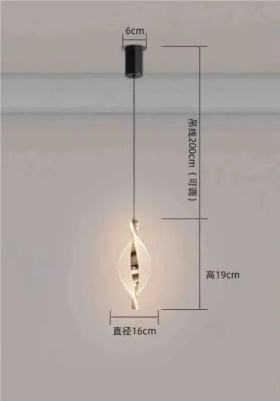 Sleek Tri Switch Led Pendant Light Wrought Iron Hanging Lamp With Warm And Bright Modes Acrylic Shade Ceiling Fixture For Bedroom Dining Table And Restaurant That Gives Rooms A Smooth Modern Vibe