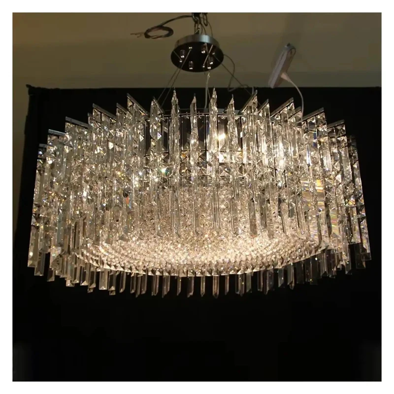 Next Level Led Ceiling Pendant Lights With Elegant Crystal Chandelier Design For Living Room Kitchen Island Hanging Fixtures Featuring Customizable Warm Lighting That Truly Hits Different