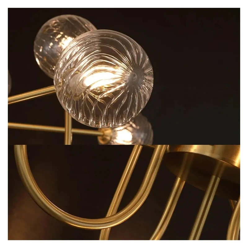Stunning U Shape Pendant Light Magic Bean Frosted Glass Ball Vibe Led Chandelier Drop Dead Gorgeous For Kitchen Island Bedroom Or Dining Room Total Home Makeover Essential With Modern Nordic Style And Swoon Worthy Design