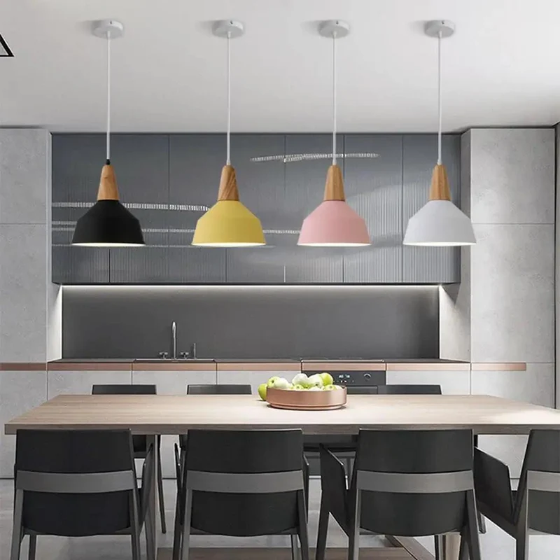 Modern Industrial Adjustable Pendant Light Badass Metal Hanging Lamp Heavy Duty Construction Fade and Scratch Resistant Powder Coated Shade for Kitchen Island Dining Area Slick Decor