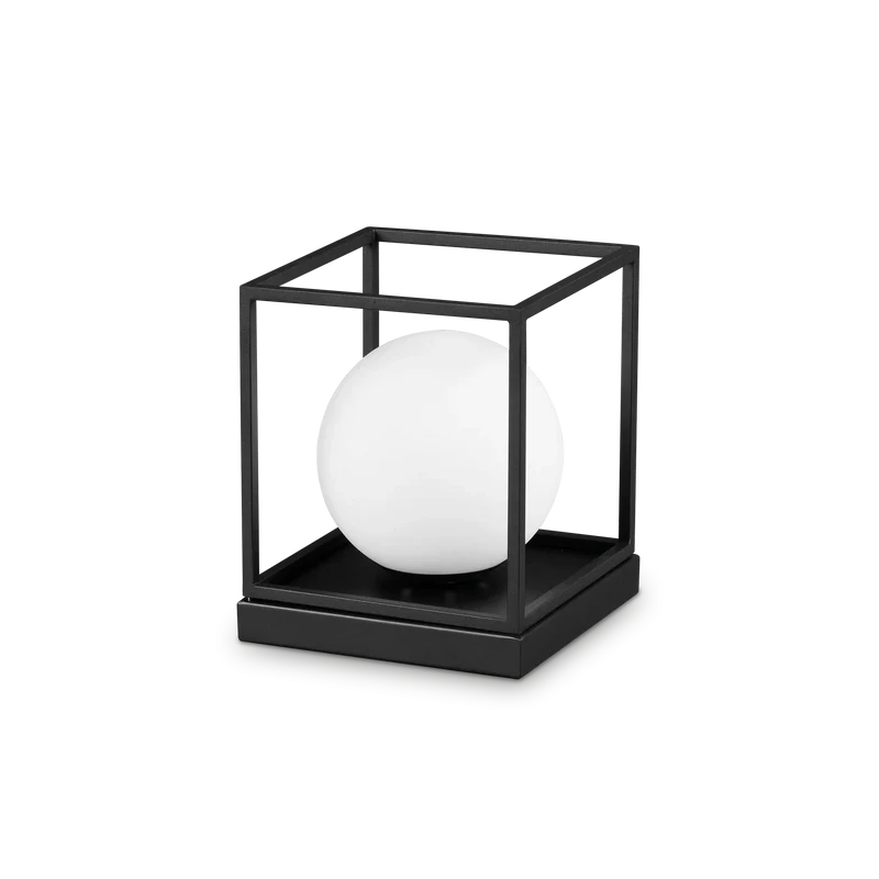 Lampe de chevet en métal noir