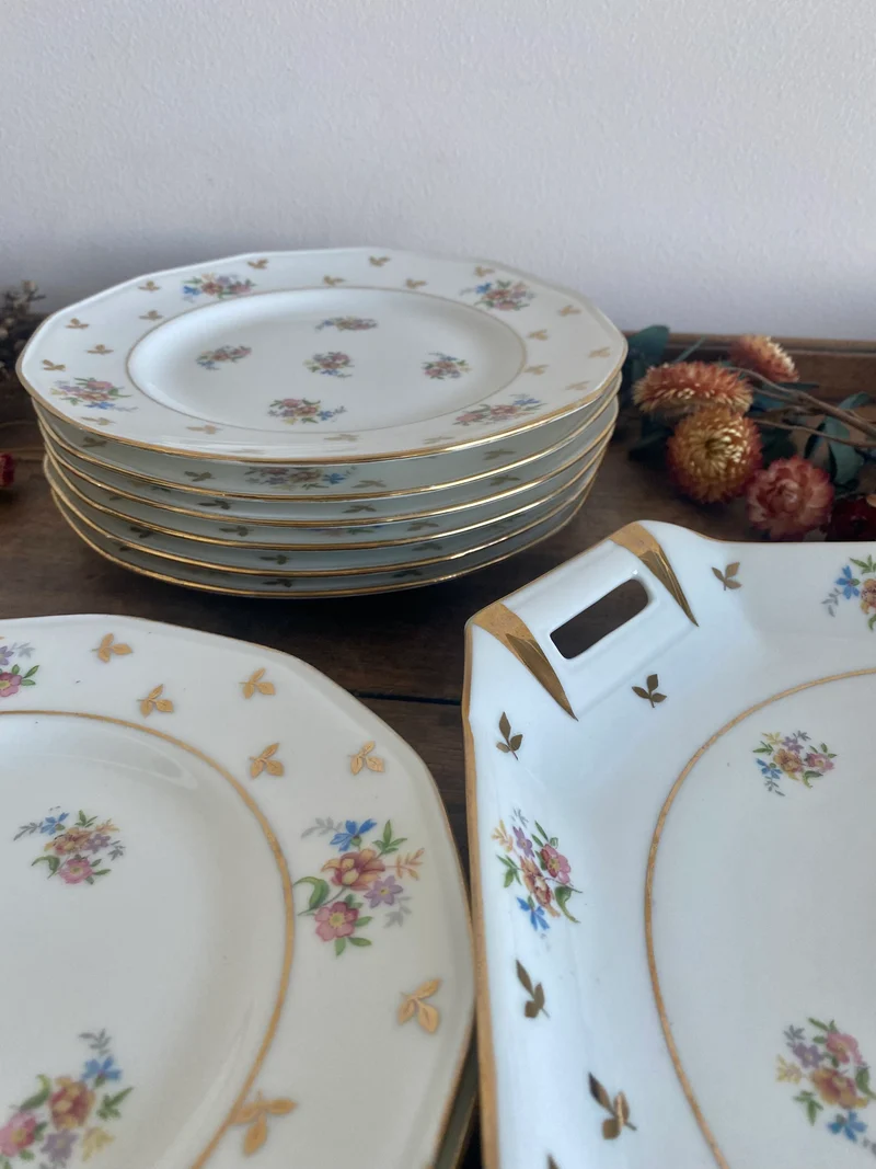Service à dessert porcelaine de Limoges