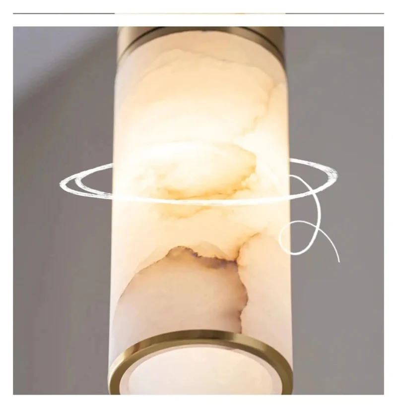 Pro Move Modern Marble Pendant Light With Three Fully Adjustable Heads And E27 Socket To Instantly Level Up Your Home Vibe Sleek Hanging Lamp For Living Areas Or Commercial Lounges