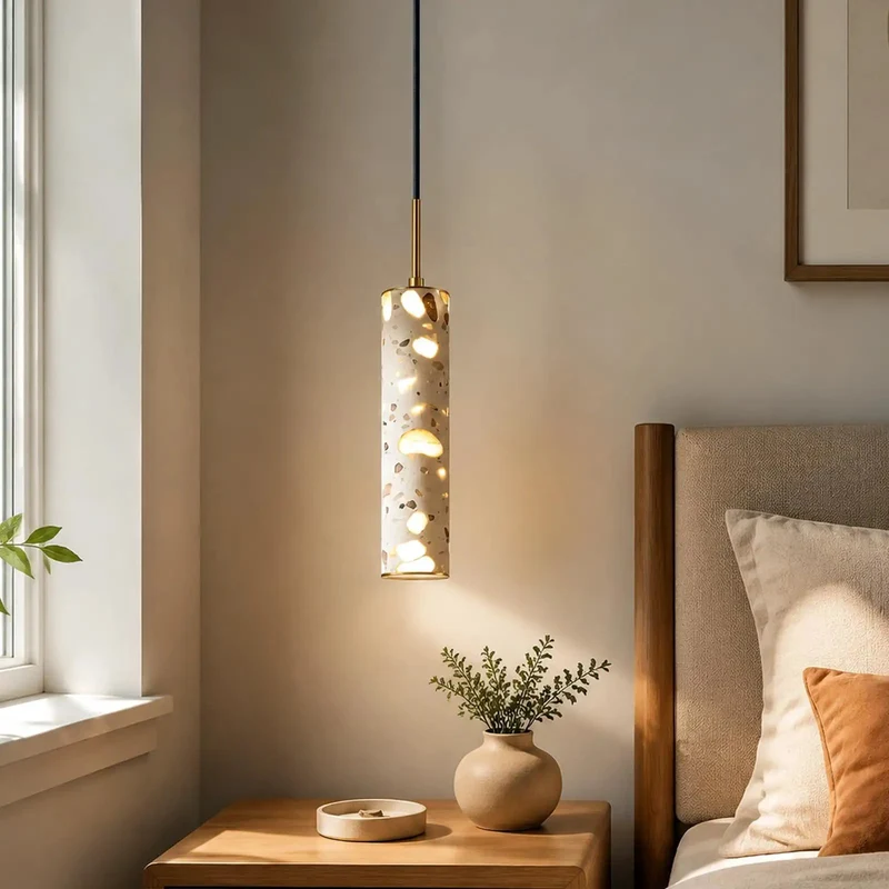 Modern Cement Pendant Lights 2 Pack Industrial Hanging Lamp For Kitchen Island Featuring Gold Base And Natural Jade Concrete Shade Drops A Dreamy Vibe Into Any Room Super Chic Decor Game Changer For Your Home Setup