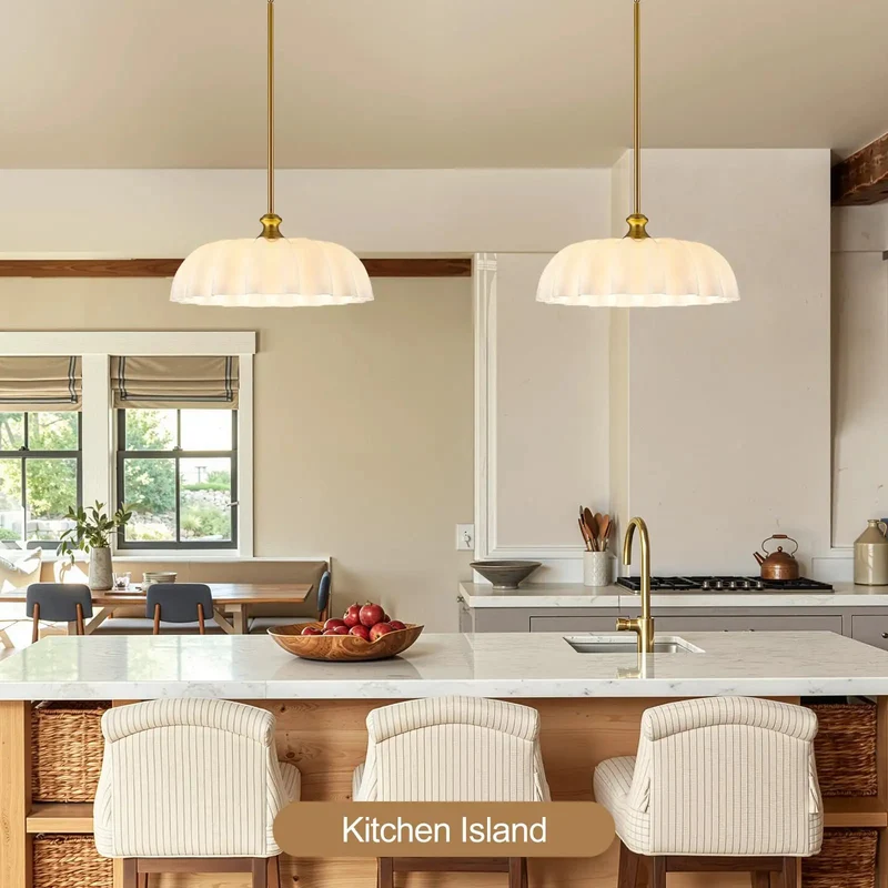 Super Smooth Vintage Vibes Milk Glass Pendant Light With Rad Floral Lampshade Hanging Perfectly Over Your Kitchen Island Or Dining Room To Cast A Chill Ambient Glow That Truly Slays The Modern Home Space