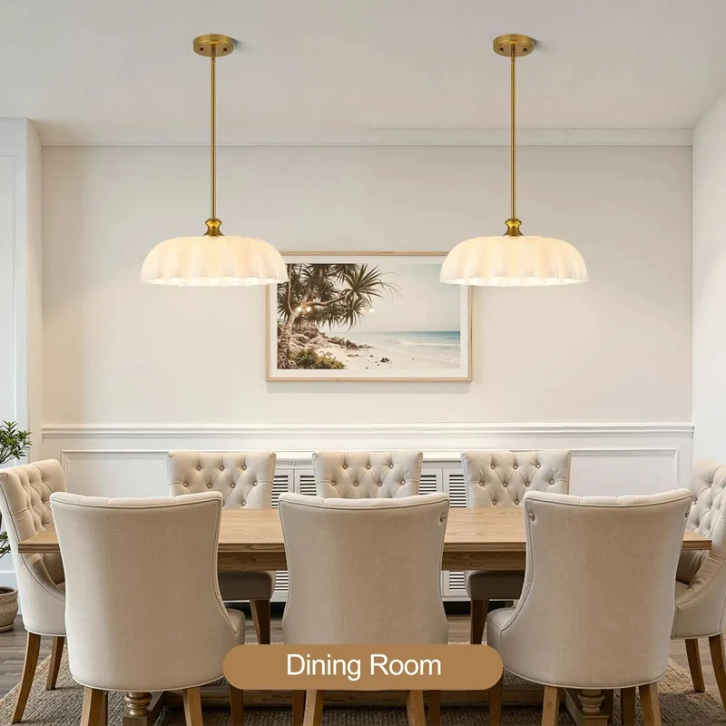 Super Smooth Vintage Vibes Milk Glass Pendant Light With Rad Floral Lampshade Hanging Perfectly Over Your Kitchen Island Or Dining Room To Cast A Chill Ambient Glow That Truly Slays The Modern Home Space