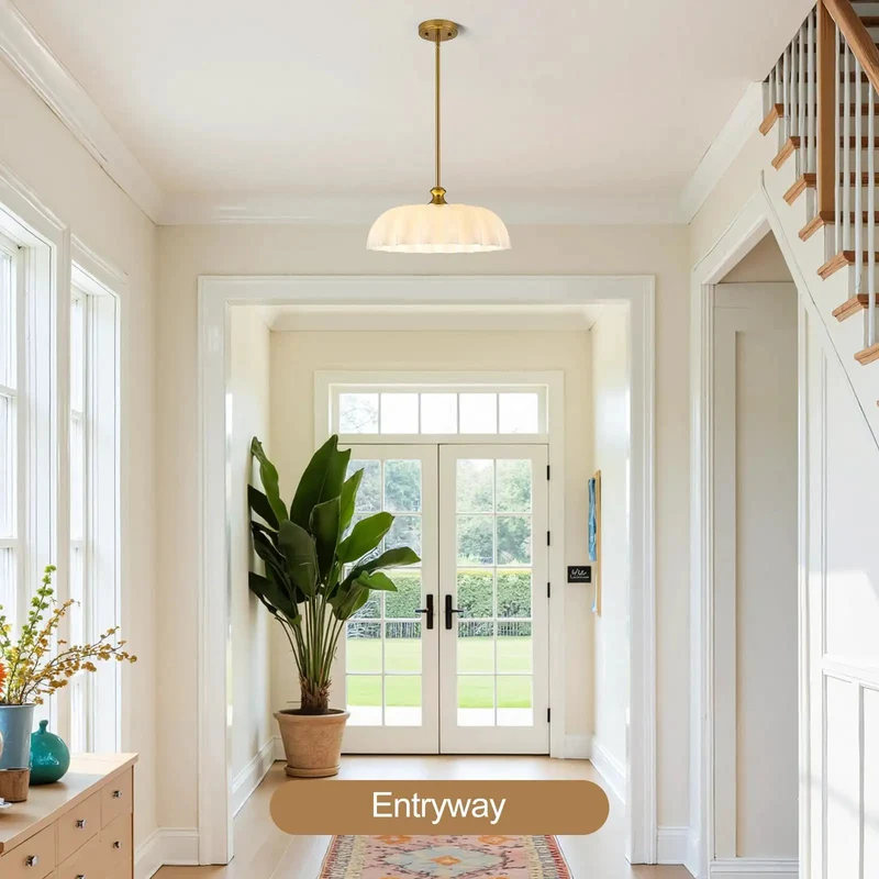 Super Smooth Vintage Vibes Milk Glass Pendant Light With Rad Floral Lampshade Hanging Perfectly Over Your Kitchen Island Or Dining Room To Cast A Chill Ambient Glow That Truly Slays The Modern Home Space