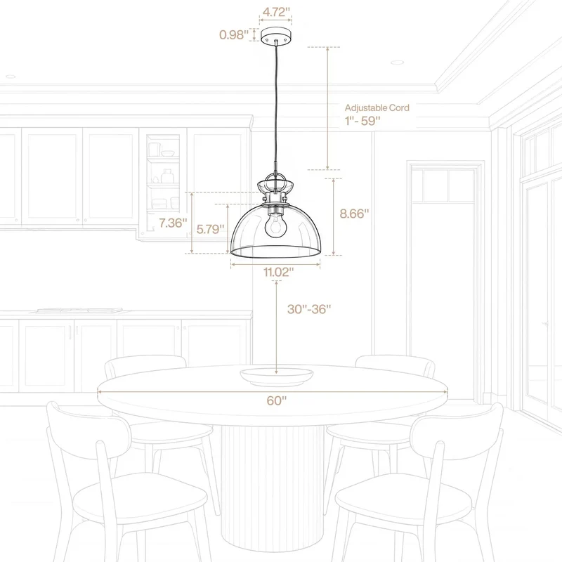 Top Shelf 11 Inch Modern Pendant Light With Sleek Black And Gold Finish And Rich Gradient Green Glass Dome Shade Perfect For Any Vibe Kitchen Island Bar Or Dining Room Space With Adjustable Chain