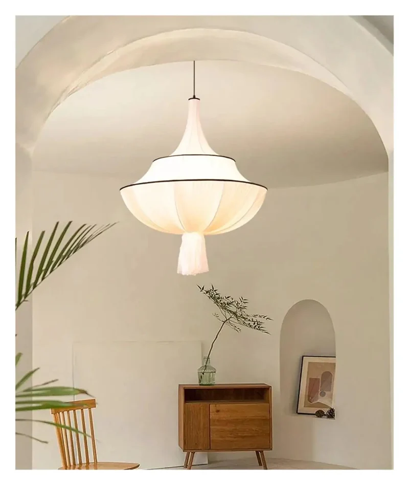 Timeless Nordic Retro Cloth Pendant Light With Quick E27 Install For Sweet Ambient Vibe Ideal For Living Room Dining Area And Cozy Bedroom Home Revamp