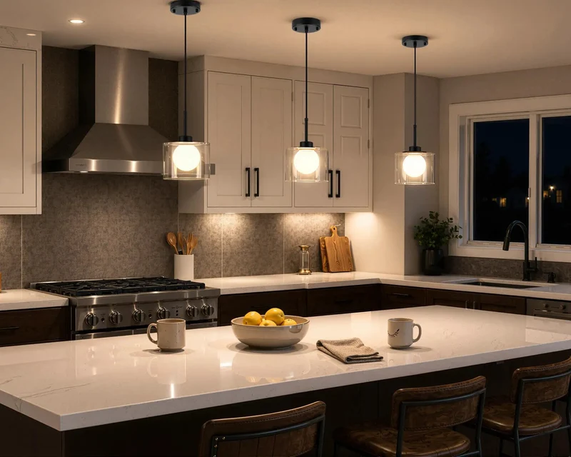 Sleek Matte Black Glass Pendant Lights 2 Pack For Kitchen Island, Layered Clear And Frosted Shades Throw A Wicked Warm Glow While Hiding The Bulb, Badass Modern Vibes For Dining Rooms