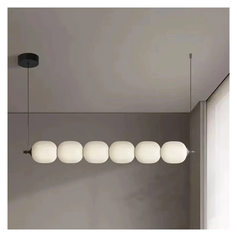 Sleek White Glass Bulb Chandelier With Adjustable Metal Frame Brings A Clean Room Glow Up Perfect For Kitchens Bedrooms Or Cafes Featuring Reliable Led Pendant Lighting For Daily Home Vibes