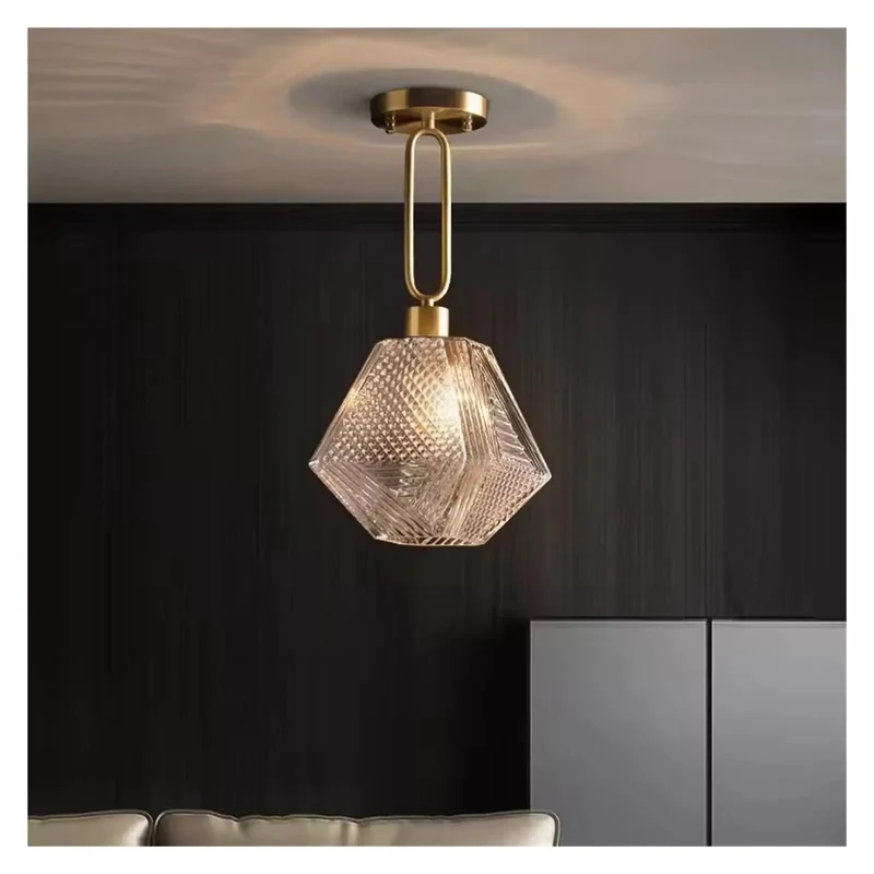 Fresh Nordic Led Pendant Light Featuring Diamond Cut Glass And Brushed Gold Finish For Kitchen Island Or Living Room Setup Modern Scandi Hanging Fixtures That Totally Slay Every Room Vibe While Delivering Top Tier Ambient Glow