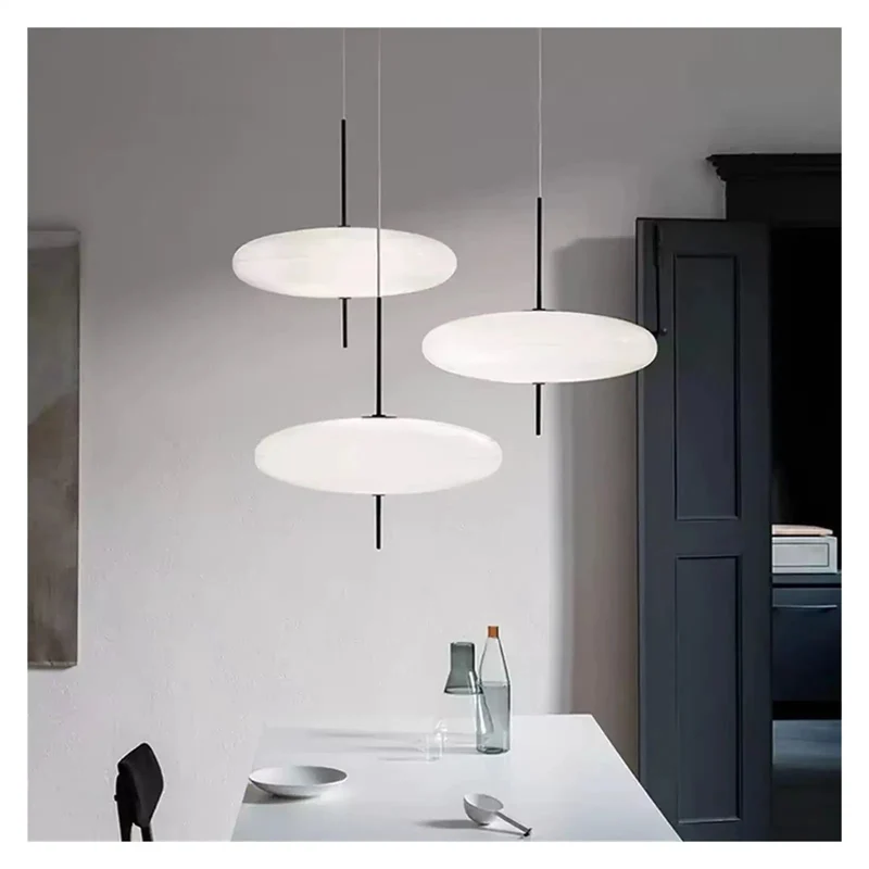 Modern LED Pendant Light Sleek Minimalist Ceiling Fixture Dope Ambient Vibes Iron Acrylic Shade Top Tier Lighting For Living Room And Bedroom Spaces With Tricolor Options And Easy Install Setup