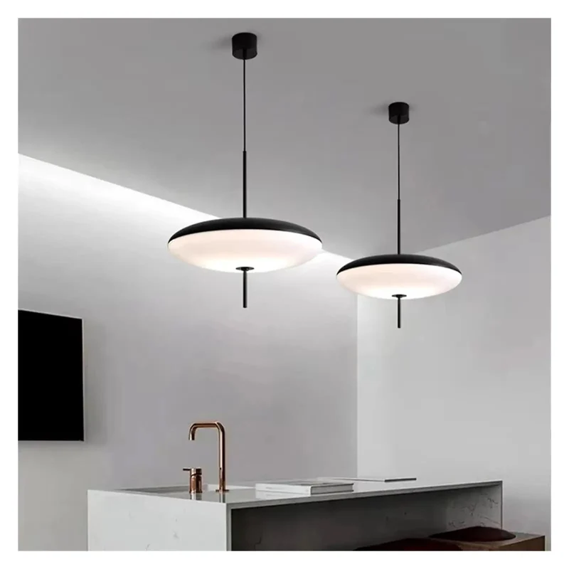 Modern LED Pendant Light Sleek Minimalist Ceiling Fixture Dope Ambient Vibes Iron Acrylic Shade Top Tier Lighting For Living Room And Bedroom Spaces With Tricolor Options And Easy Install Setup