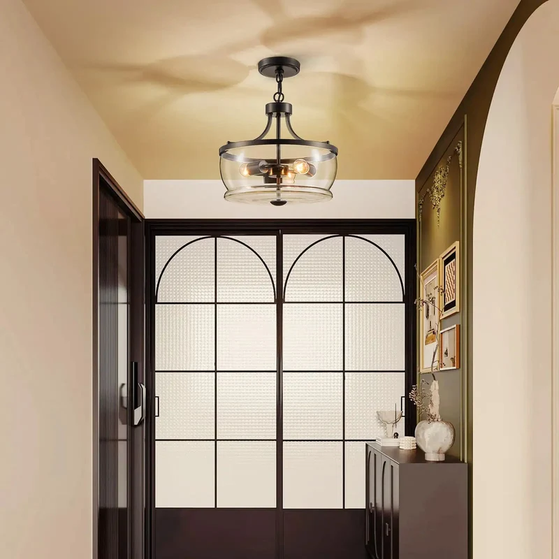 Three Light Glass Pendant Light Featuring Fully Adjustable Drop Chain And Clear Lens Shells To Serve Up A Hella Chic Lighting Vibe For Your Home And Kitchen