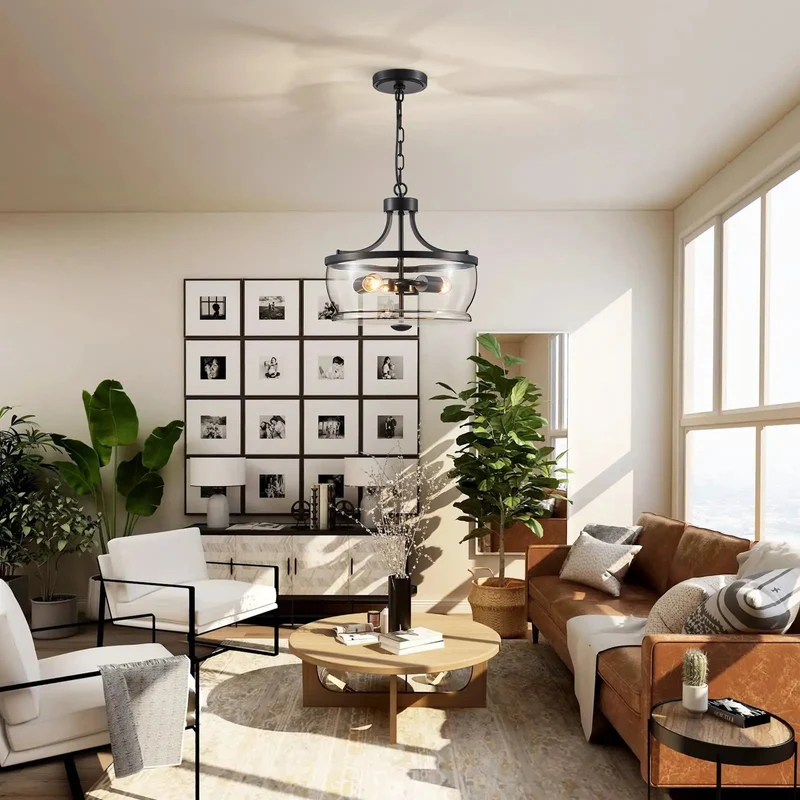 Three Light Glass Pendant Light Featuring Fully Adjustable Drop Chain And Clear Lens Shells To Serve Up A Hella Chic Lighting Vibe For Your Home And Kitchen
