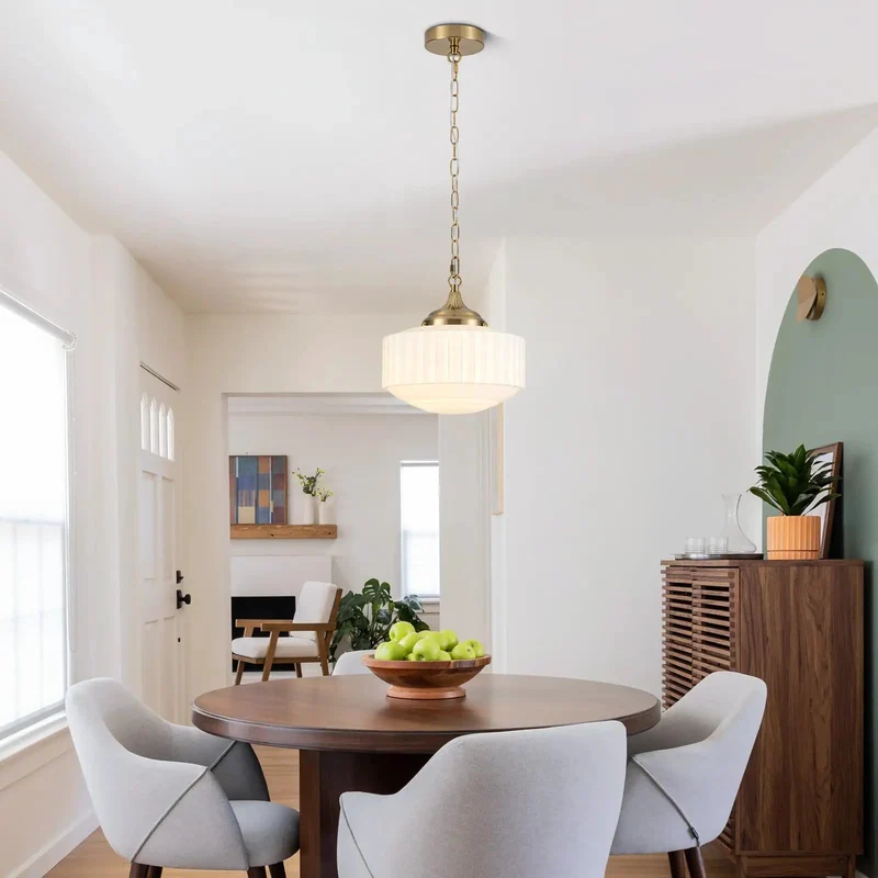 The Real Deal Vintage Pendant Light Featuring A Sleek Glass Globe Delivers A Totally Cool Vibe For Kitchen Islands Dining Rooms Hallways And Modern Living Spaces