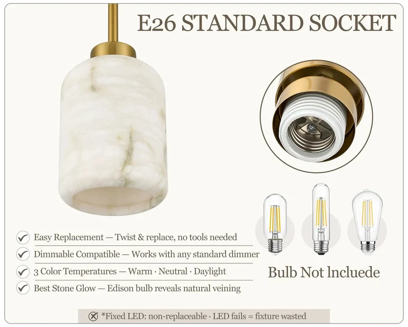 Top Shelf Natural Spanish Alabaster Pendant Lights For Kitchen Island, Slick Modern Gold Hanging Fixtures With Unique Stone Veining That Puts A Fresh Glowing Vibe In Any Home Now