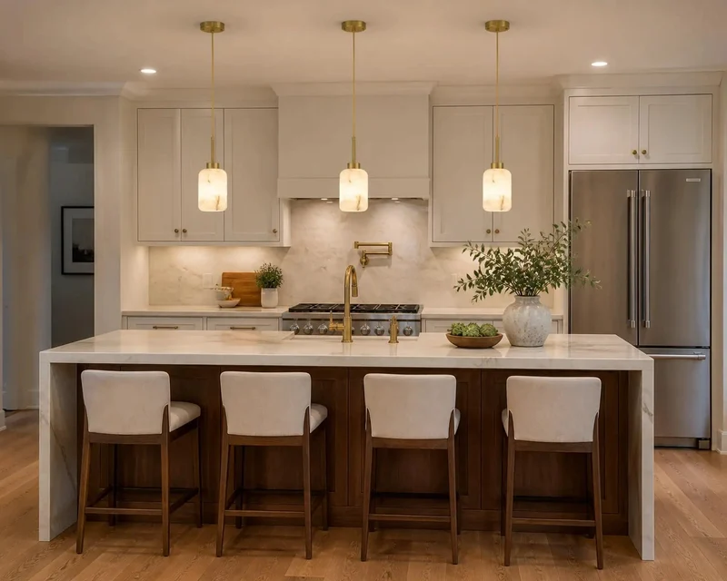 Top Shelf Natural Spanish Alabaster Pendant Lights For Kitchen Island, Slick Modern Gold Hanging Fixtures With Unique Stone Veining That Puts A Fresh Glowing Vibe In Any Home Now