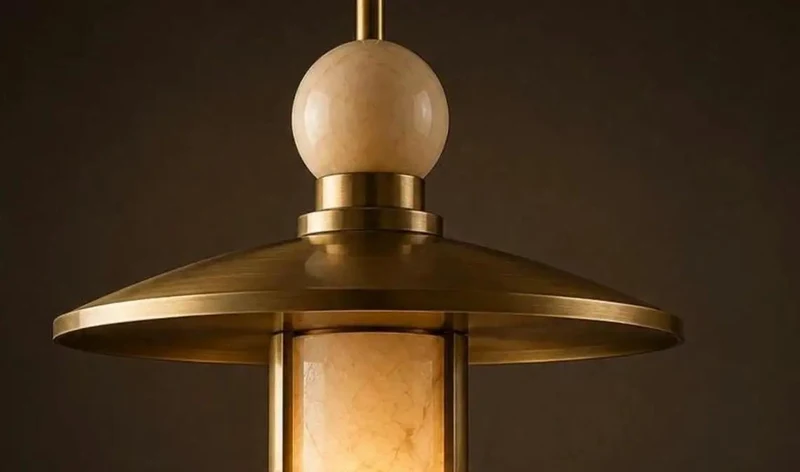 Top Shelf Modern Brass Pendant Lights Give Your Space a Serious Glow Up Featuring Alabaster Cylinder Shades and Marble Accents for Kitchen Dining Room Bar Natural Stone Ceiling Fixtures Set of 3
