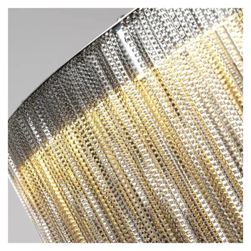 Modern Led Tassel Pendant Lights Featuring Slim Aluminum Chain And Wireless Remote, Dope Hanging Chandelier To Totally Level Up Your Living Room Or Kitchen Space Setup