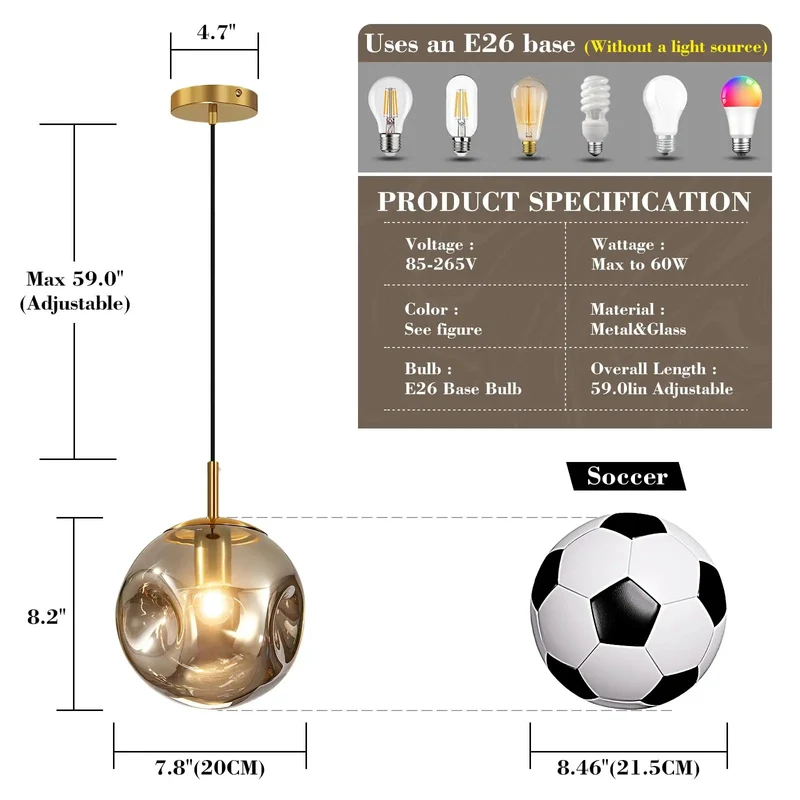Three Pack Smoke Gray Concave Glass Pendant Lights With Smooth Brass Housing And Adjustable Eight Inch Cord Drop For Kitchen Island Dining Zone Or Living Space Mid Century Flair That Really Hits Different Every Day