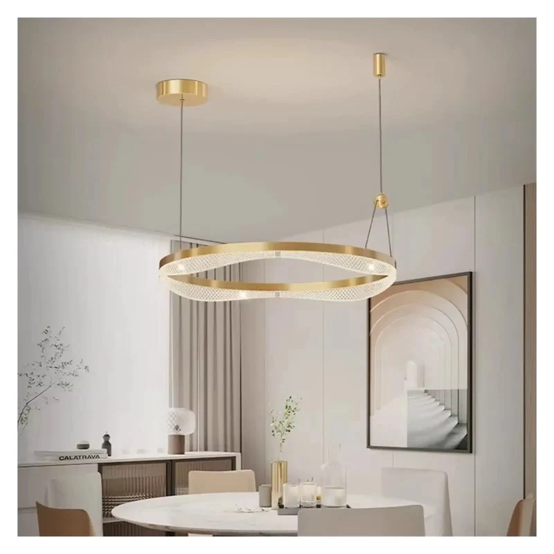 Modern Ring LED Chandelier With Sleek Design For Living Room Ambient Decor High Efficiency Pendant Ceiling Light That Pumps Up Your Home Vibe And Saves Energy Bills