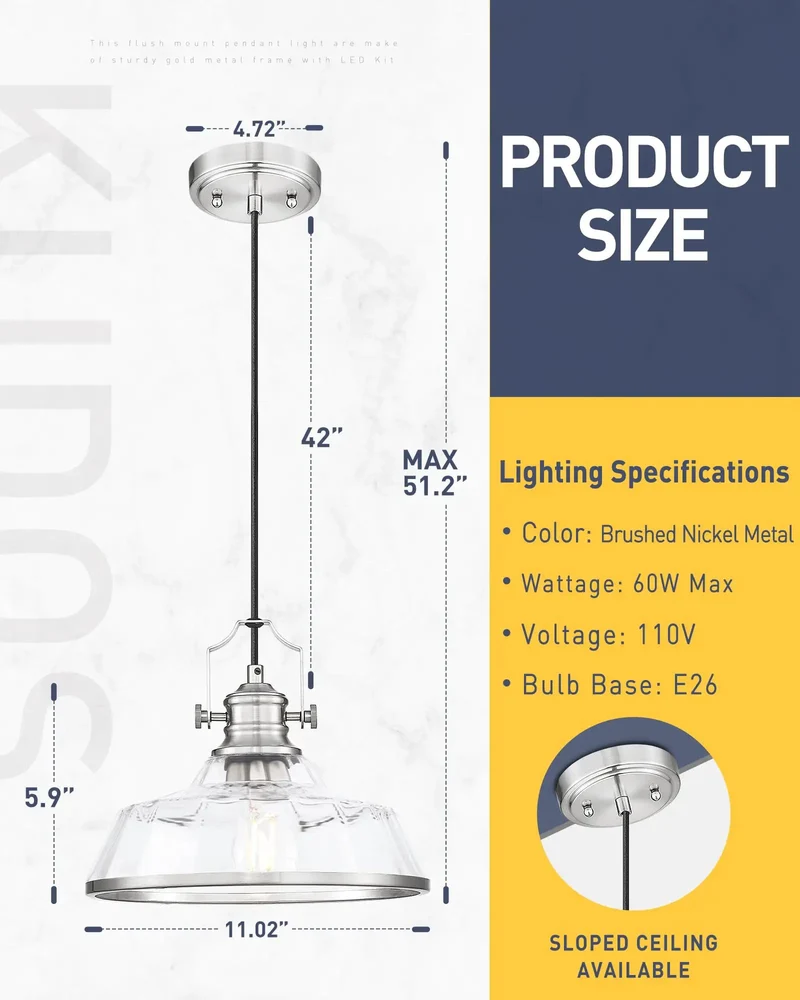 Top Shelf 11 Inch Striped Glass Pendant Ceiling Light Featuring Brushed Nickel Hardware And Matte Black Trim Fresh Barn Style Industrial Fixture Totally Sweet