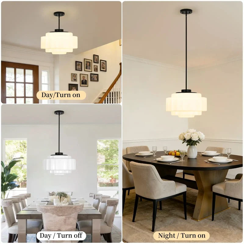 Top Shelf Vintage Pleated Milk Glass Pendant Light Fixture With A Slick Ribbed Shade Delivering A Smooth Chill Glow Perfectly Suited For Dining Rooms And Hallways
