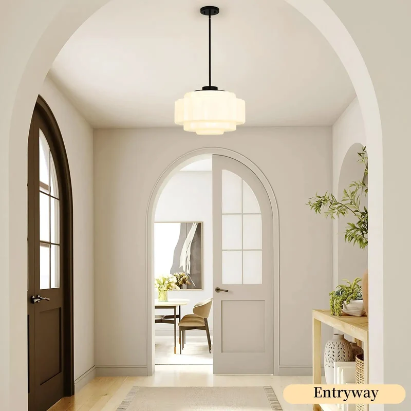 Top Shelf Vintage Pleated Milk Glass Pendant Light Fixture With A Slick Ribbed Shade Delivering A Smooth Chill Glow Perfectly Suited For Dining Rooms And Hallways