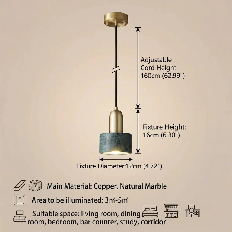Level Up Your Home Setup With This Sharp Genuine Marble Pendant Light Offering A Flexible Drop Mount For Modern Indoor Spaces And Total Statement Vibes You Will Love Today