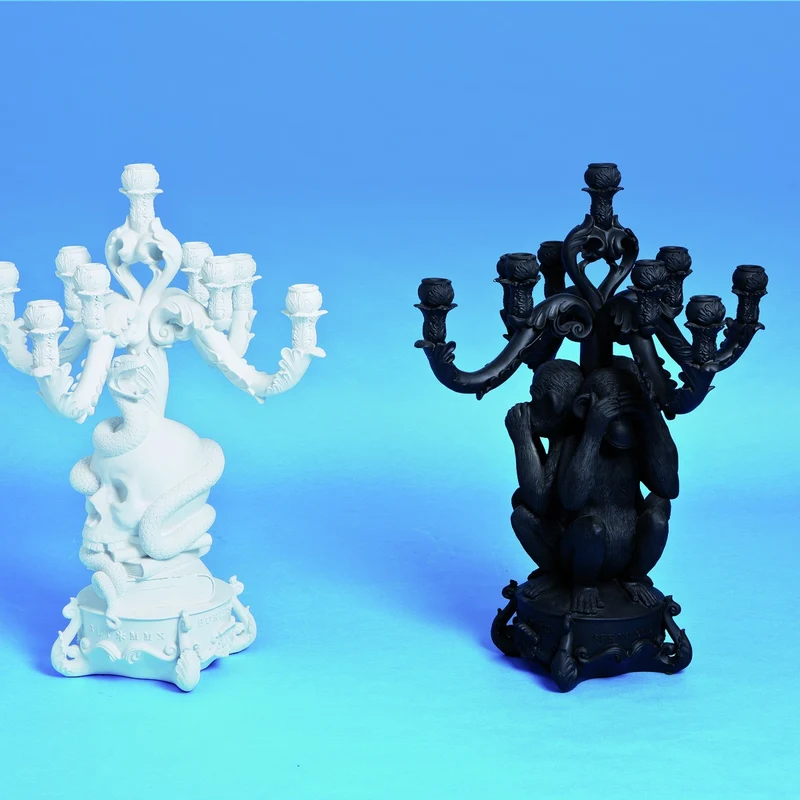 Seletti Burlesque The No Evil Monkeys Candelabra