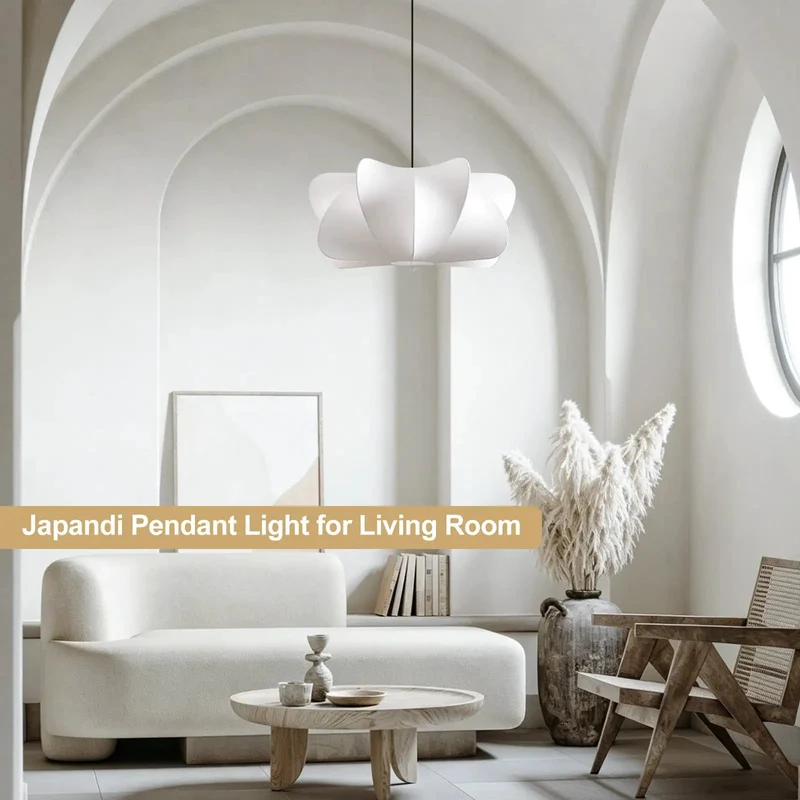 Dead On Slick Seamless Faux Silk Lantern Pendant Light With Solid Metal Core Top Tier Wabi Sabi Hanging Lamp For Modern Rustic Dining Rooms And Chill Hangout Spaces Featuring One Piece Molded Shade Excellence
