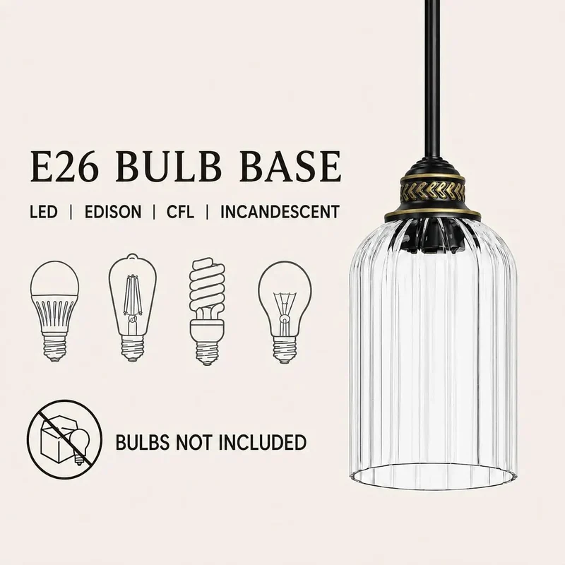 Top Tier 3 Pack Kitchen Island Pendant Lights With Ribbed Fluted Glass And Black Gold Accents Heavy Duty Ceiling Lamps Badass Modern Look Knockout Finish For Dining Tables And Breakfast Bars