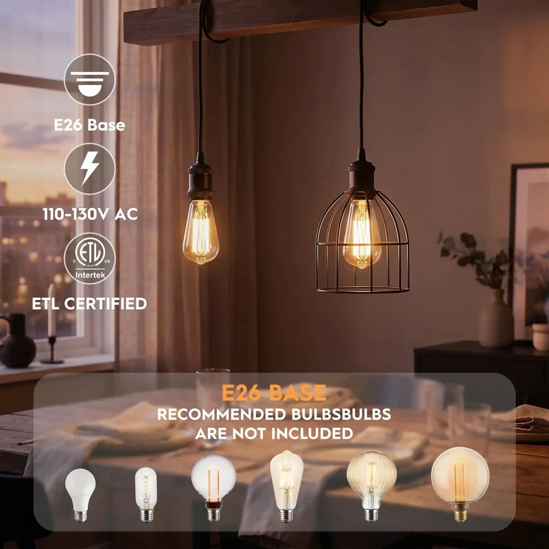 Badass Matte Black Industrial Mini Pendant Light Kit With Slick E26 Single Bulb Socket And Heavy Duty Metal Canopy For Dope Loft Cafe Or Modern Farmhouse Accent Decor