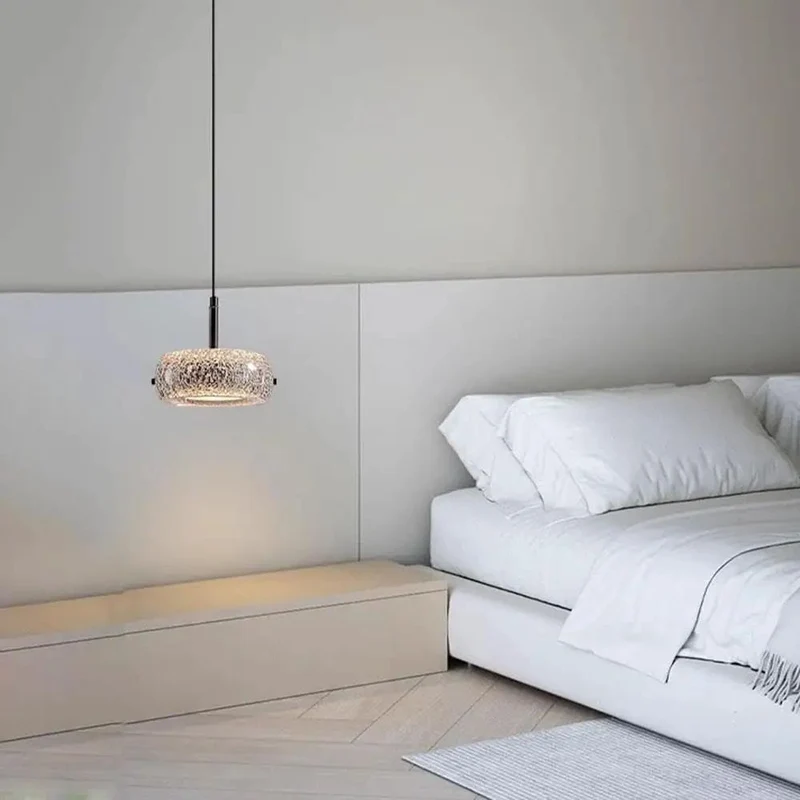 Top Tier Gold Resin Pendant Light With Versatile Three Tone LED Hanging Fixture Featuring Slick Ice Crack Shade And Quick Flick Wall Switch For Chill Living Room Ambiance