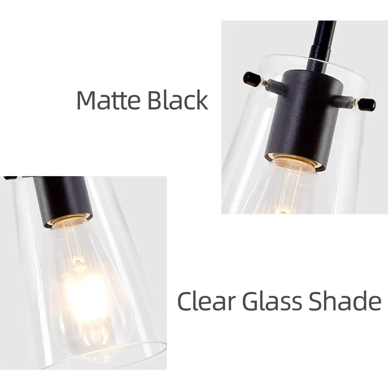 Three Pack Clear Glass Pendant Lights For Kitchen Island Catching Glances With That Sharp Matte Black Vibe And Killer Downlight Plus Flexible Hanging Setup For Total Home Glow Up