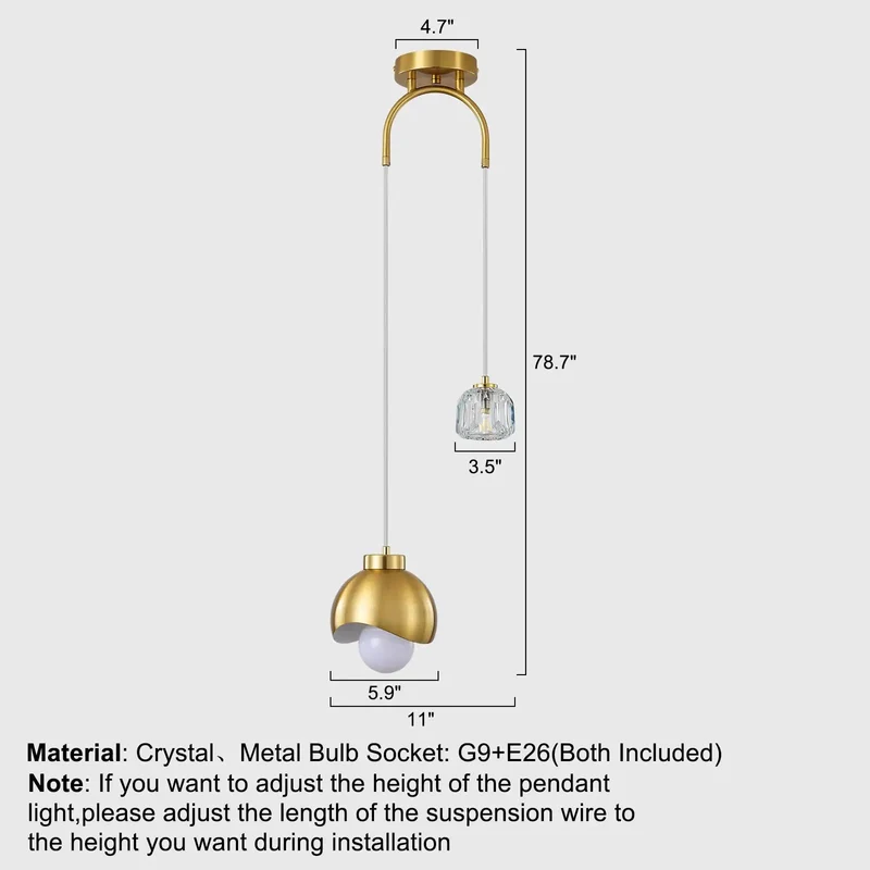 Sleek Modern Gold Two Light Pendant Fixture Featuring A Straight Fire Art Deco Dual Bulb Design That Delivers Killer Kitchen Island Task Lighting Plus Cozy Space Ambiance