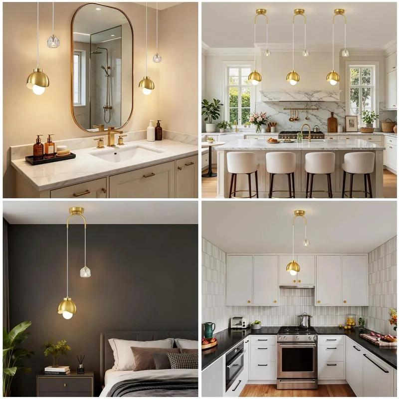 Sleek Modern Gold Two Light Pendant Fixture Featuring A Straight Fire Art Deco Dual Bulb Design That Delivers Killer Kitchen Island Task Lighting Plus Cozy Space Ambiance