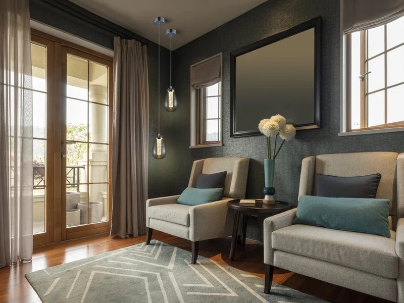 Suspension Goutte Verre Noir Chambre