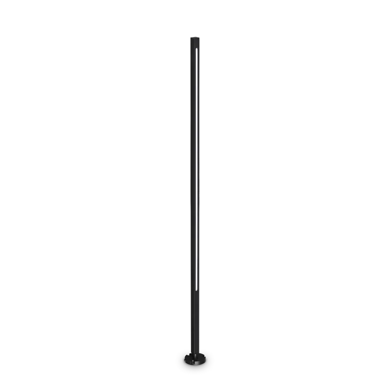 Lampadaire droit LED barre noir