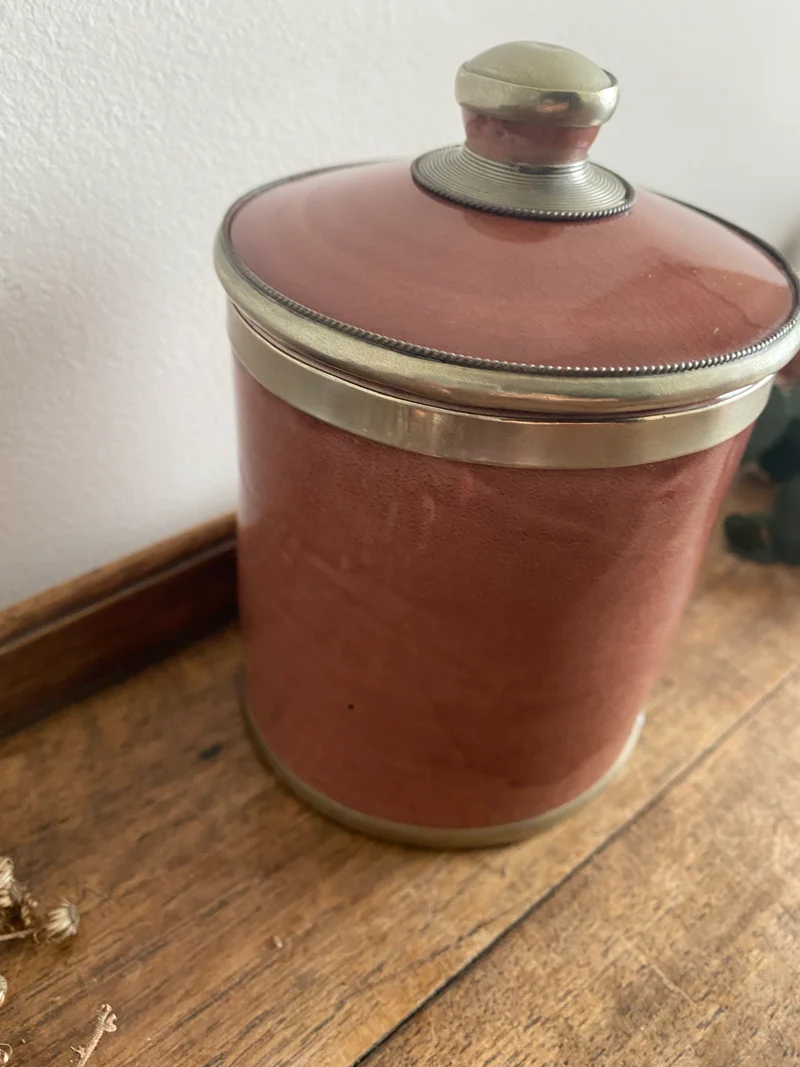 Pot vieux rose en céramique vernissée S.P.T Safi
