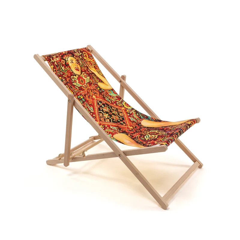 Seletti Toiletpaper Folding Deckchair