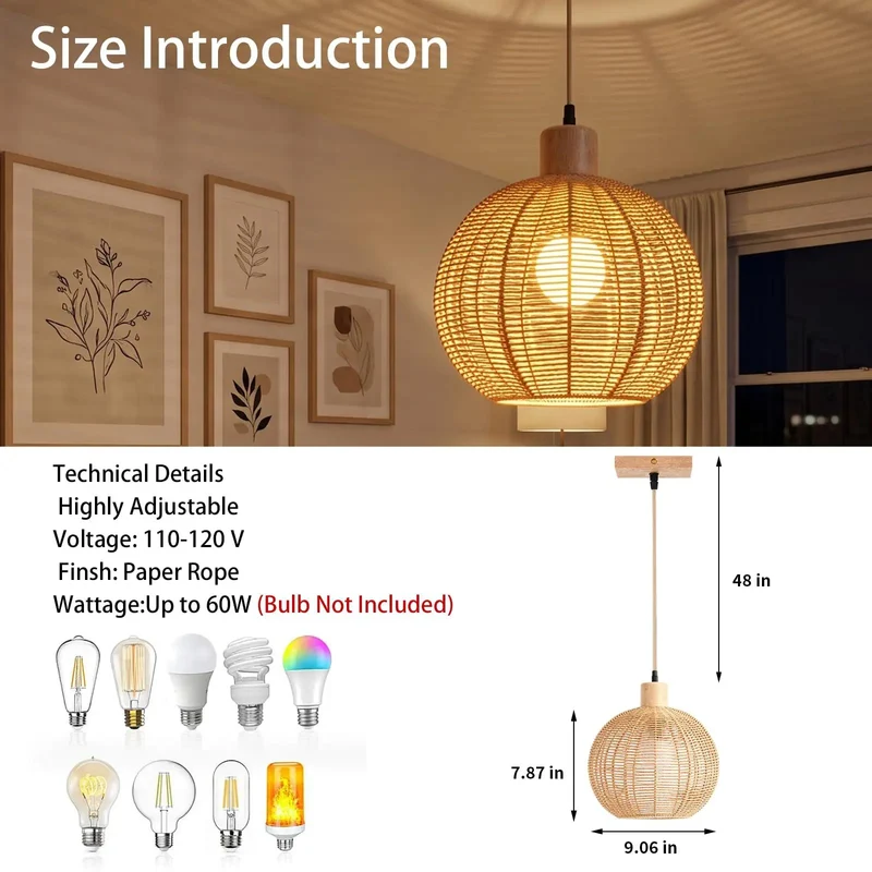 Handwoven Rattan Pendant Light Serving Up Sweet Boho Chandelier Vibes And Chill Coastal Style Over Your Kitchen Island Hanging Wicker Semicircle Lamp For Comfy Ambient Home Glow