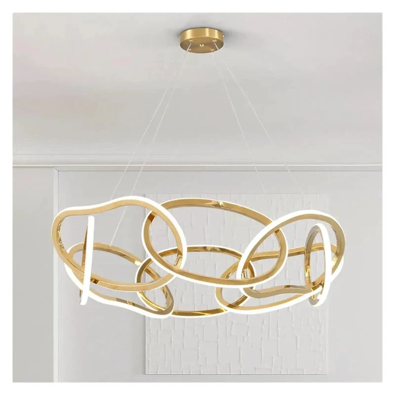 Top Notch Stainless Steel Led Pendant Lamp Killer Minimalist Design For Living Room Bedroom Restaurant Solid Hanging Chandelier With Warm Glow Snag This Game Changing Fixture