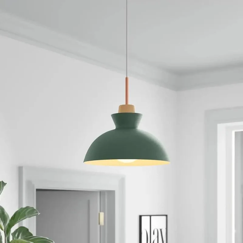 Grab The Real Deal With This 11 Inch Natural Wood Pendant Light Featuring Super Tough Metal Shades And Vintage Barn Style That Looks Totally Awesome Over Kitchen Islands Or Bedroom Ceilings Today