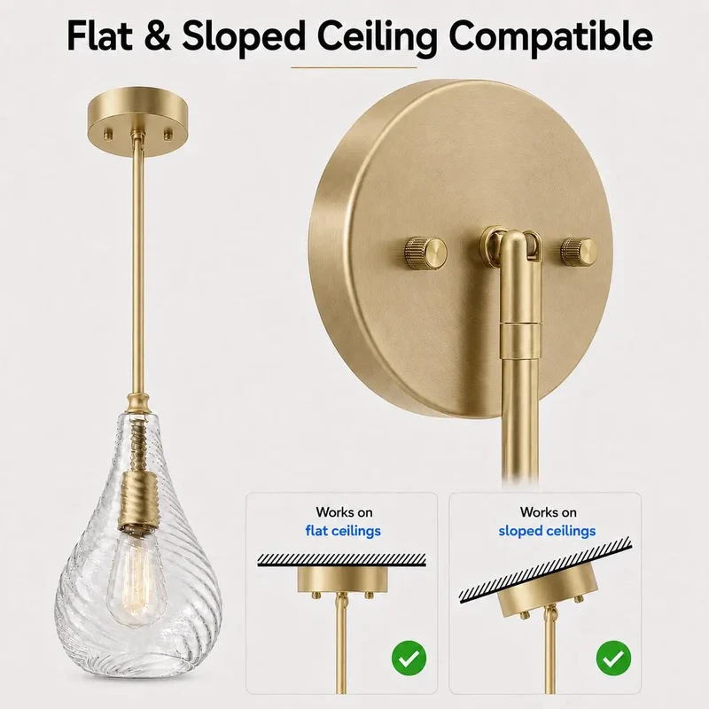Straight Up Stunning Champagne Gold Pendant Light Featuring A Sleek Twisted Clear Glass Shade Top Shelf Choice For Kitchen Islands Or Dining Rooms Adjustable Cable Keeps That Cool Modern Lighting Flow