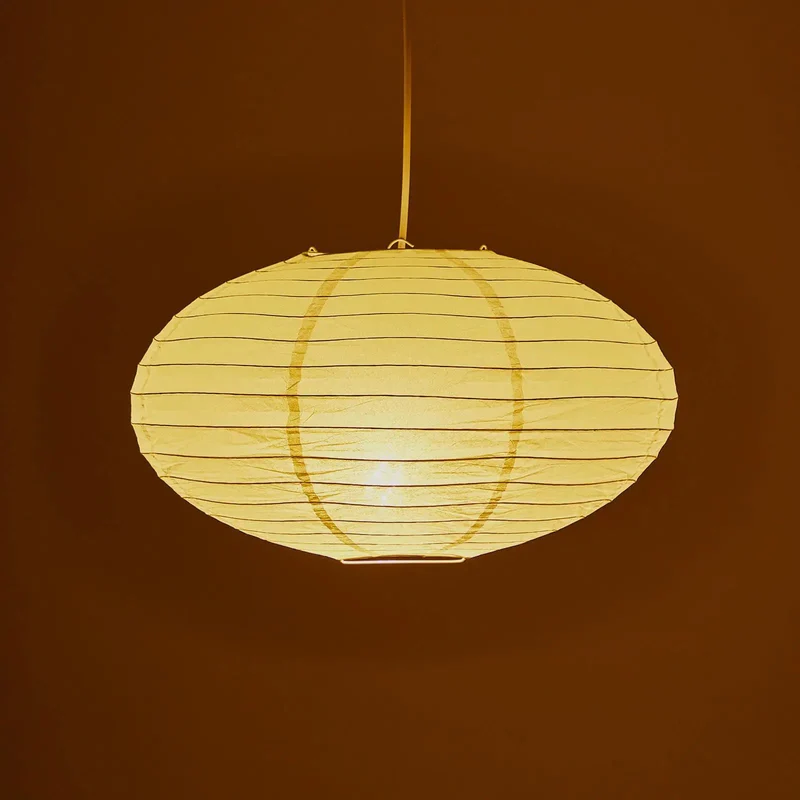 Hella Oval Paper Lantern Lamp With Plug In Hanging Cord Kit Delivers Killer Ambient Lighting And Fresh Patio Decor Upgrade Featuring Foldable White Rice Paper Craftsmanship